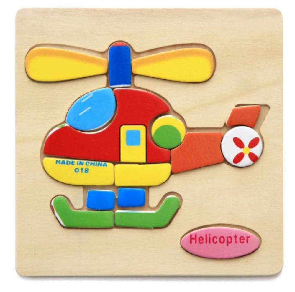 3D Wooden Animal and Car Puzzle Set for Kids Educational Play