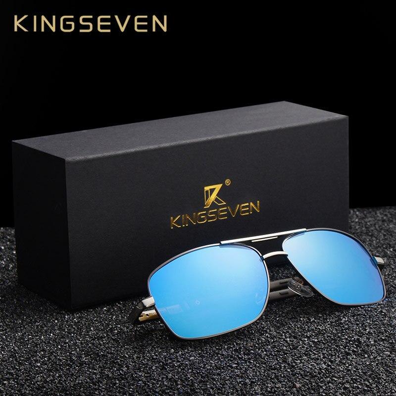 Men's Aluminum Magnesium Polarized Rectangular Driving Sunglasses