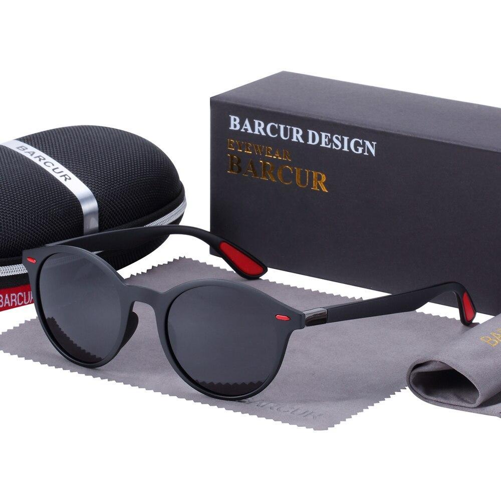 Unisex Vintage Round Polarized Sunglasses with UV400 Protection