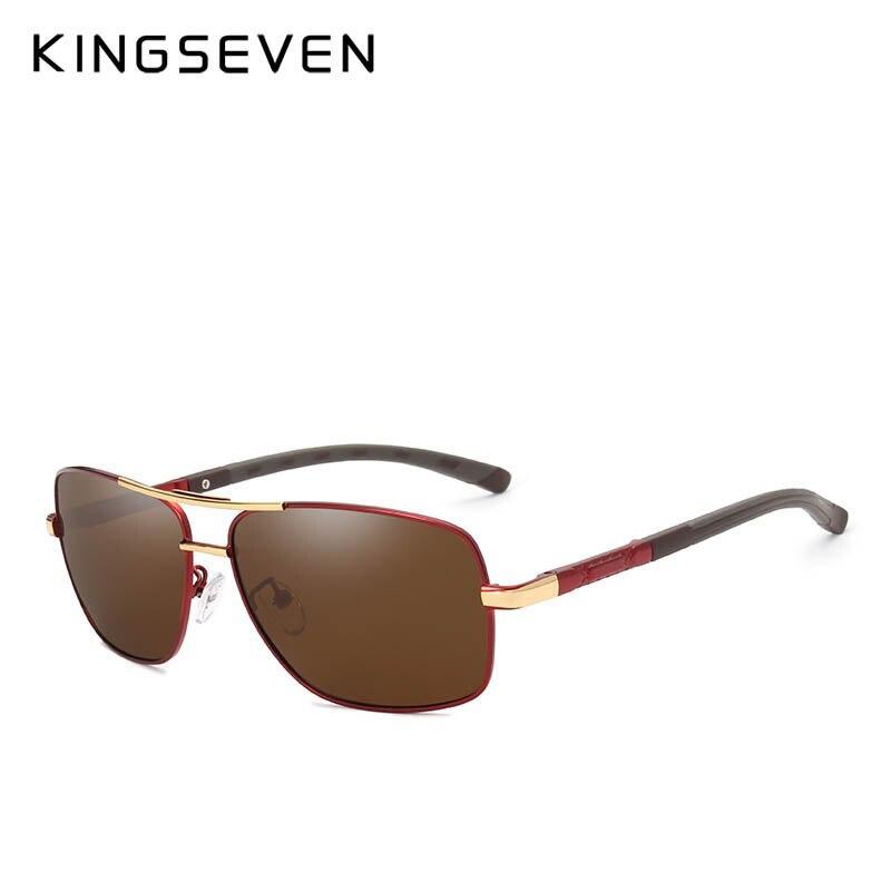 Men's Aluminum Magnesium Polarized Rectangular Sport Sunglasses