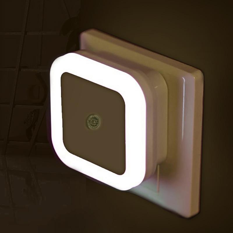 Minimalist LED Mini Night Light with Smart Sensor - White & Amber