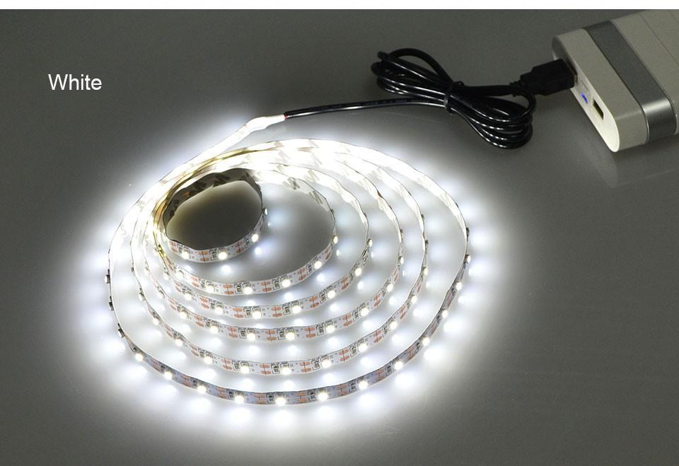 RGB LED USB Flexible Tape Light for TV Background and Decor