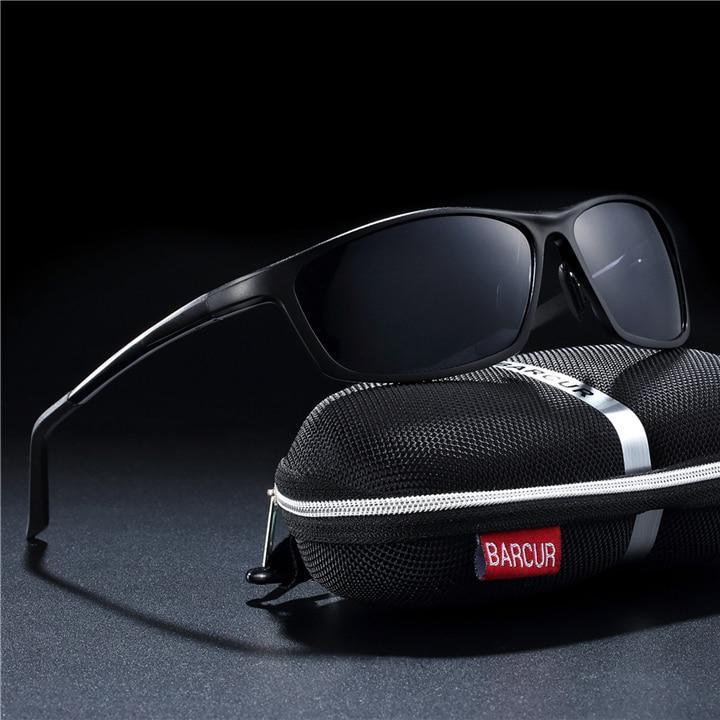 Oversized Square Polarized Sunglasses Retro Sport Style