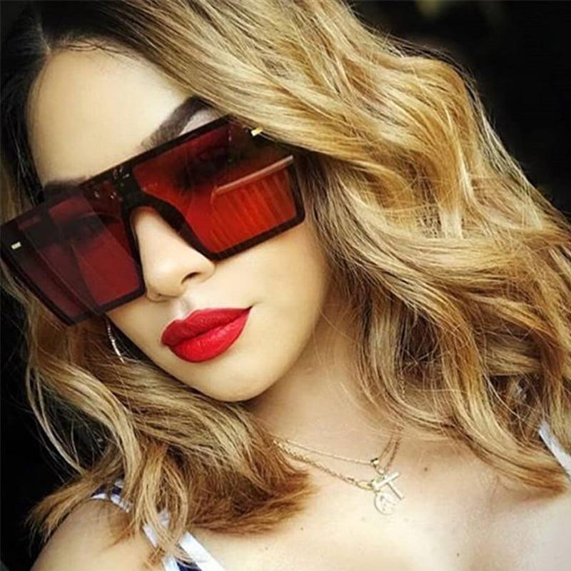 Modern Oversized Square Sunglasses with UV400 Protection