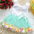 Baby Girls Floral Sleeveless A-Line Tutu Dress for Parties