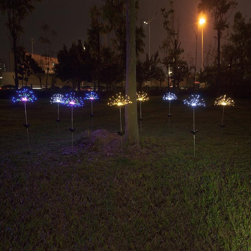 Festive LED Solar Firework Lights – Multicolor Garden Decor