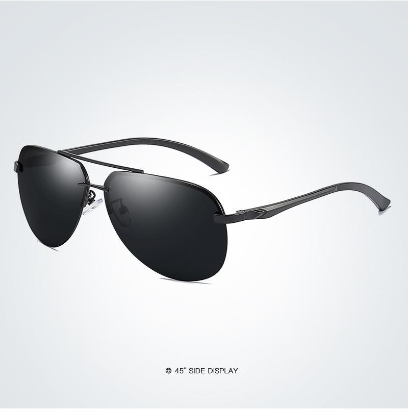 Aviation Pilot Polarized Sunglasses with Stainless Steel Frame