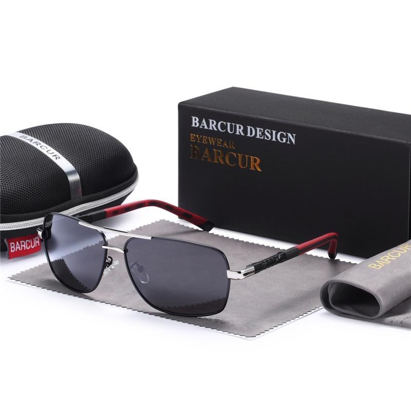 Men's Modern Business Polarized Sunglasses with UV400 Metal Frame