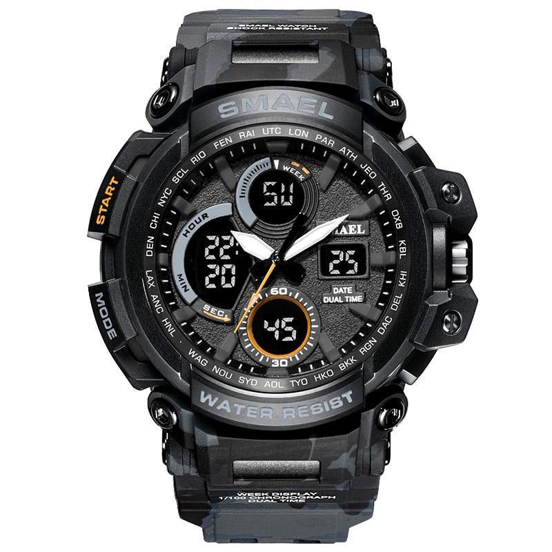 Men's Tactical Sport Watch 50M Waterproof Military Digital LED