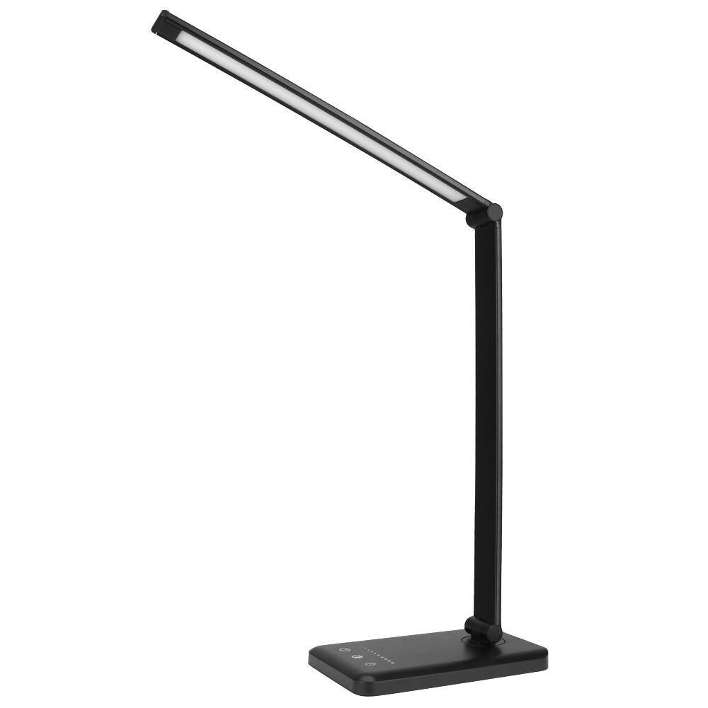 Minimalist White Dimmable LED Desk Lamp with USB Charging