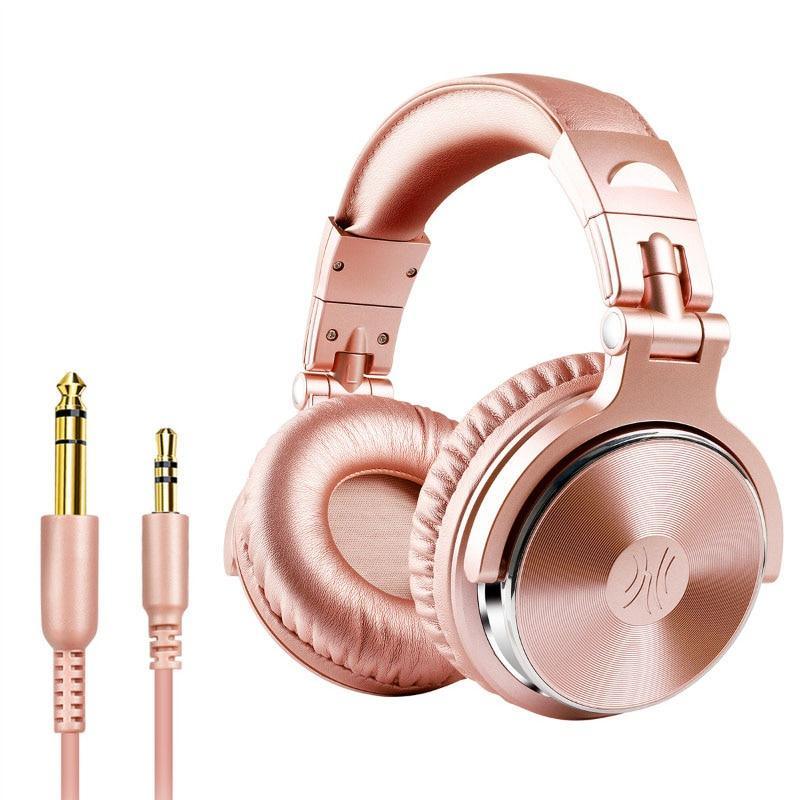 Professional Studio Monitor DJ Headphones with Leather Earpads