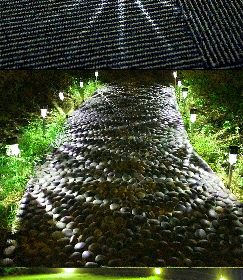 Premium Solar LED Garden Pathway Lights - Modern Stainless Steel