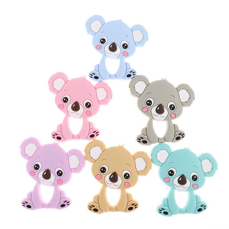 Cute Cartoon Animal Silicone Teethers - Unicorn, Koala & More