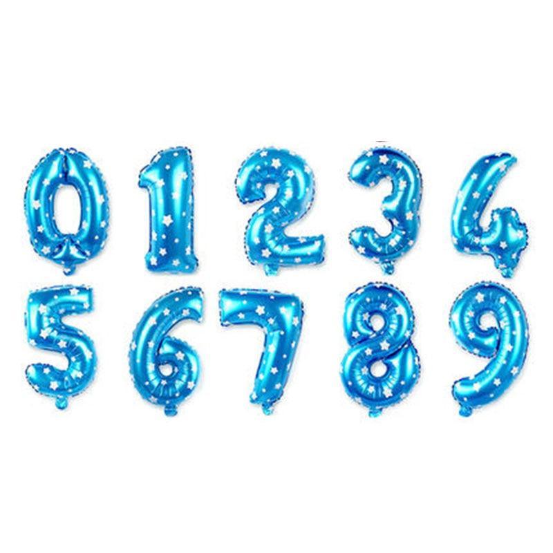 32-Inch Large Number Foil Balloons for Birthday Party Decor
