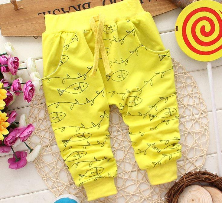 Cotton Animal Print Baby Pants Playwear Unisex 0-24 Months