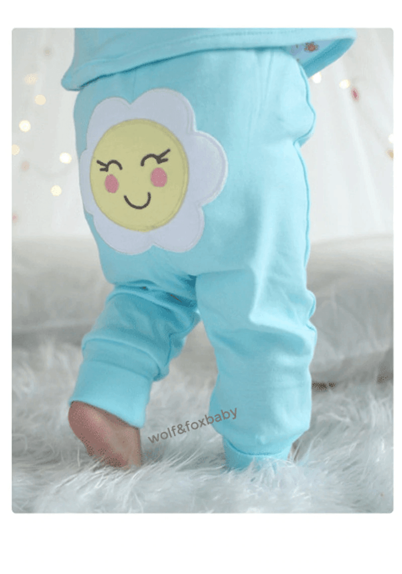 5-Pack Baby Cotton Cartoon Pants, Safari and Star Print Set