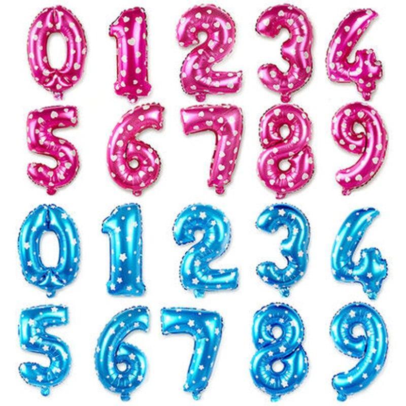 32-Inch Large Number Foil Balloons for Birthday Party Decor
