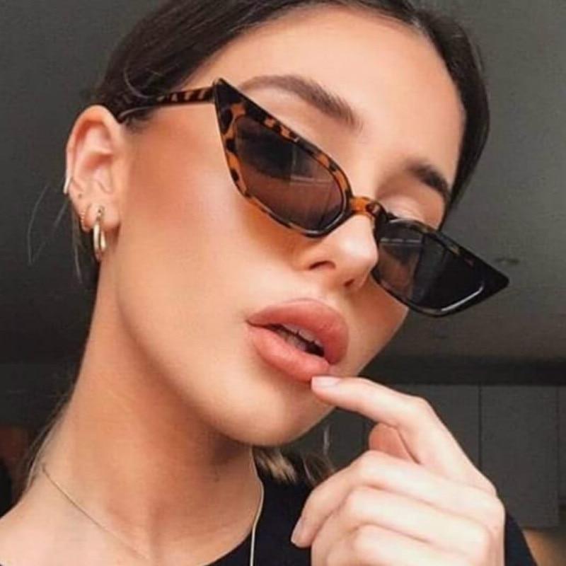 Vintage small cat eye sunglasses with retro designer style