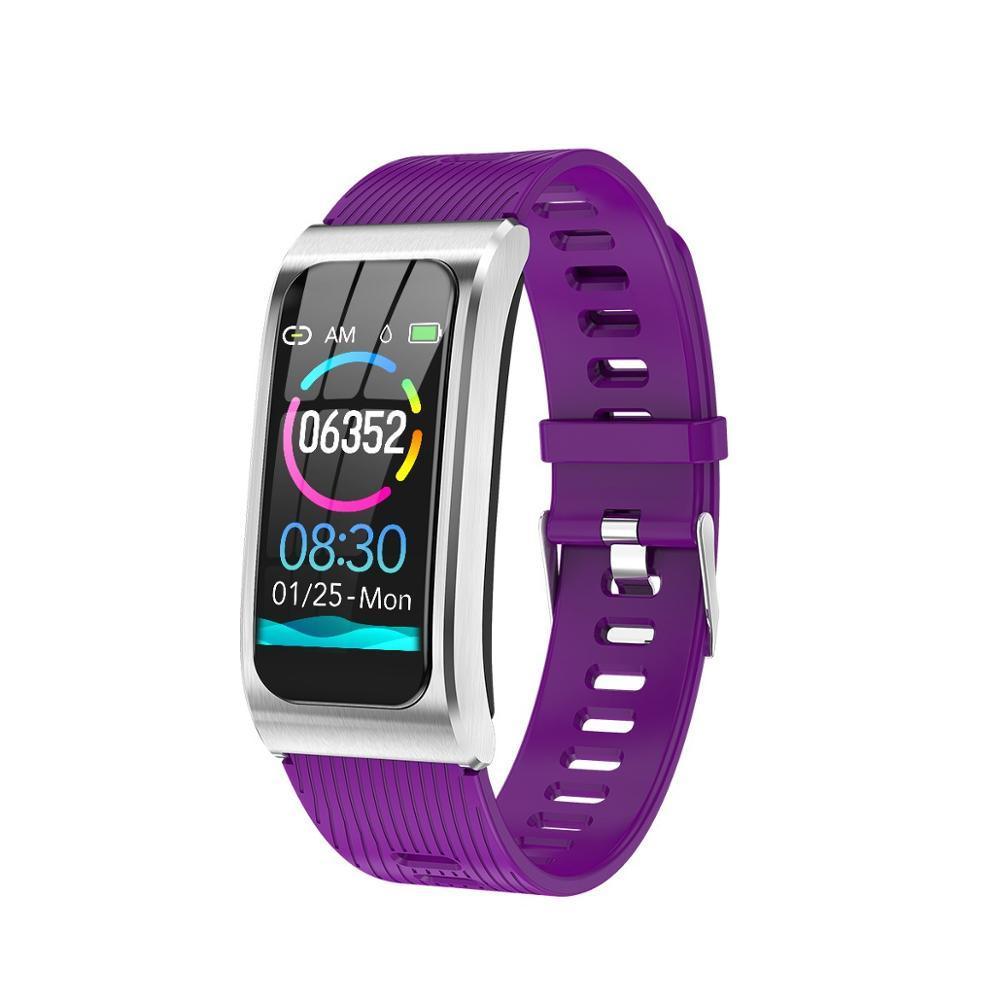 Luxury Metal Smart Watch 1.14" Fitness Tracker Heart Rate Monitor