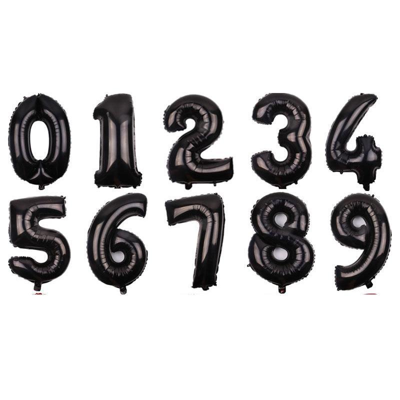 32-Inch Large Number Foil Balloons for Birthday Party Decor