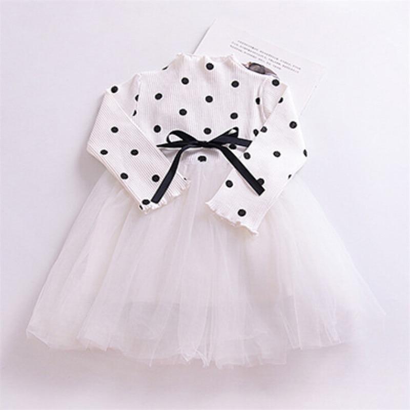 Girls Winter Knit Dress Grey White Festive Long Sleeve Holiday Outfit