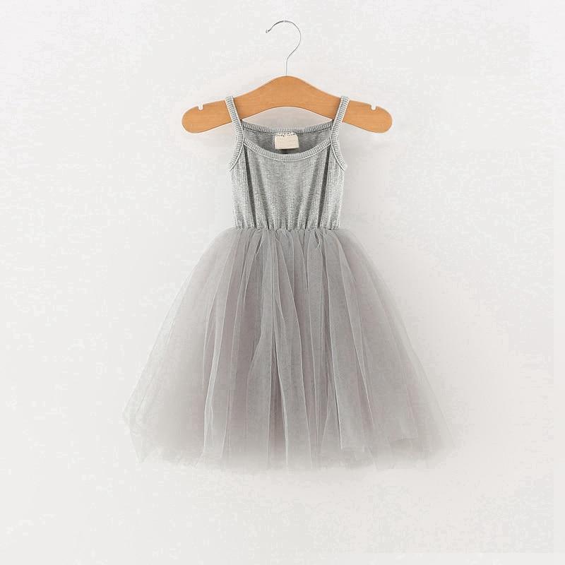 Baby Girl Ballet Tulle Dress - Romantic Sleeveless A-Line Gown