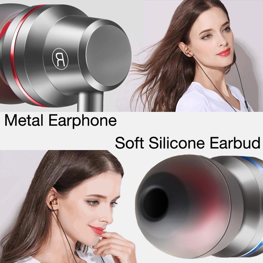 Wired In-Ear Headphones with Microphone and Extra Bass