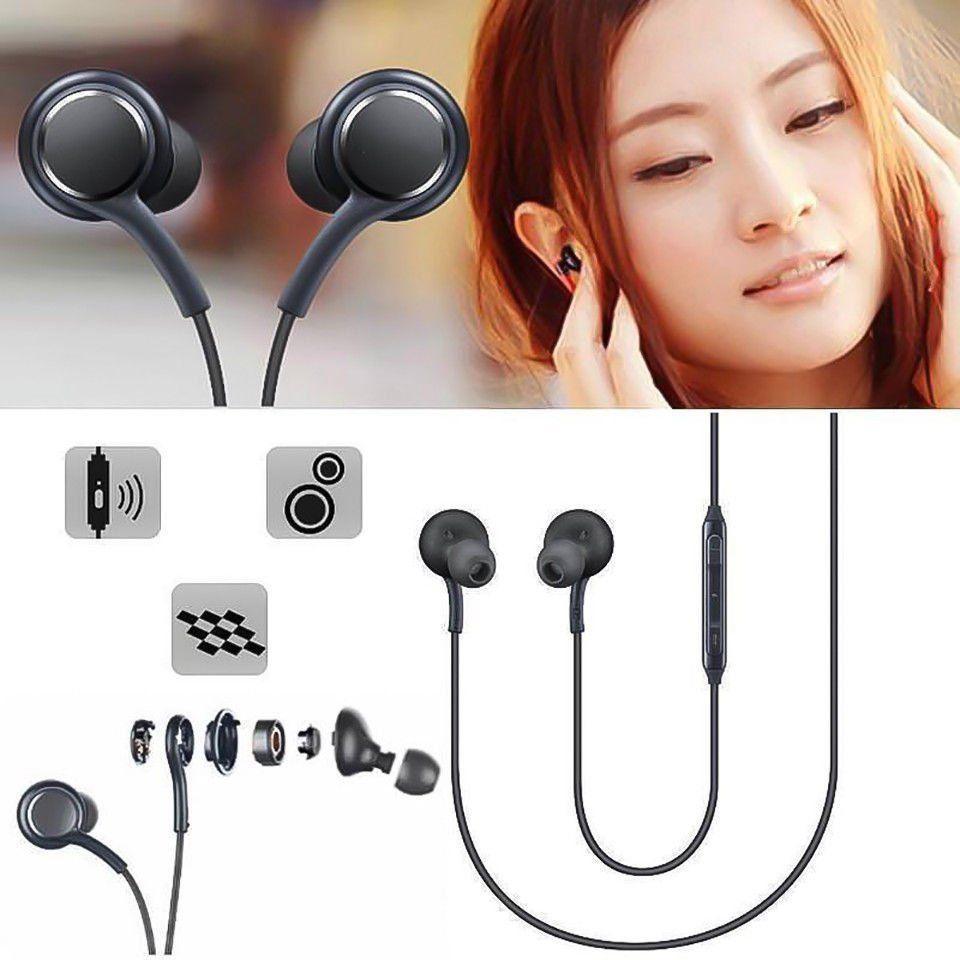 Stereo In-Ear Headphones with Mic & Noise Isolation - Black