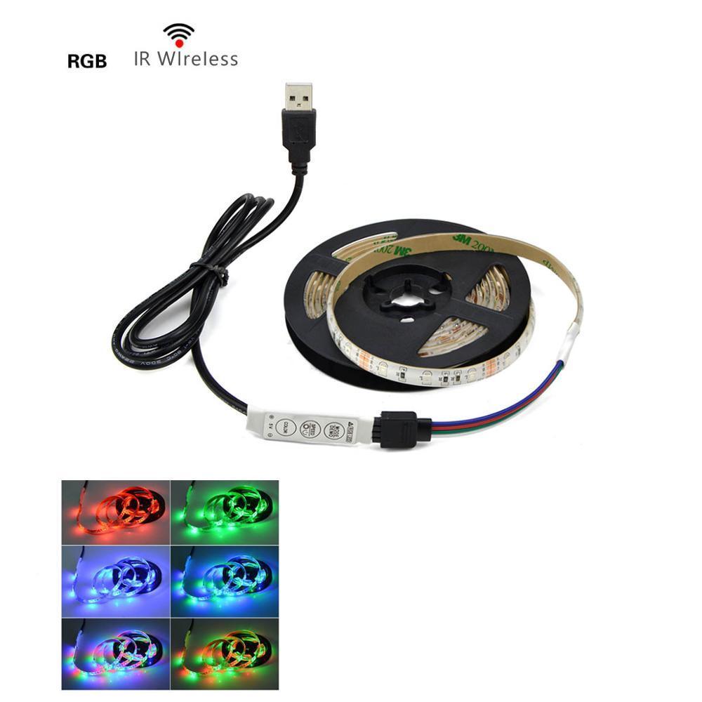 RGB Flexible LED Strip Light for TV Background and Desk Decor