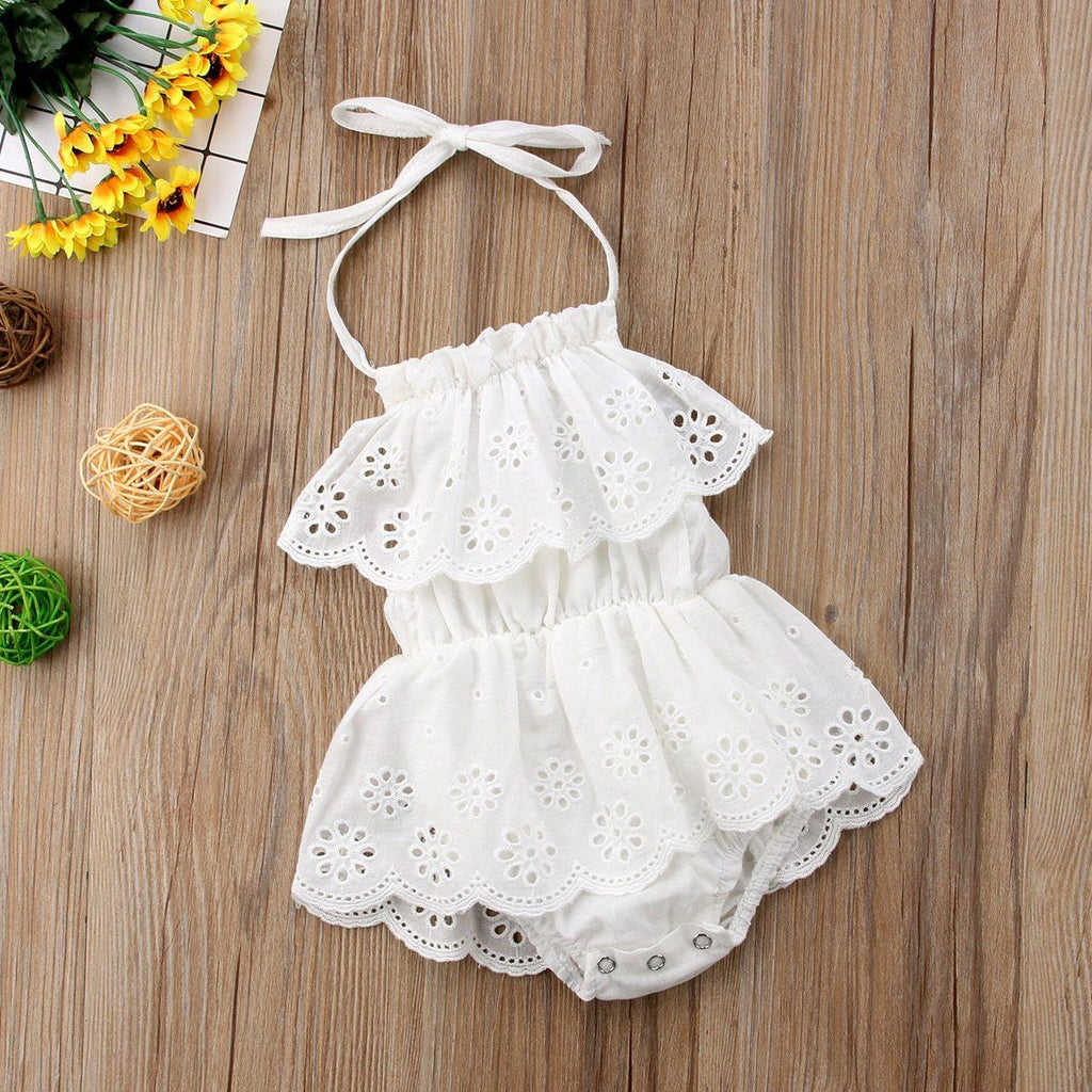 Infant Baby Girl Romantic Lace Romper Dress Playsuit