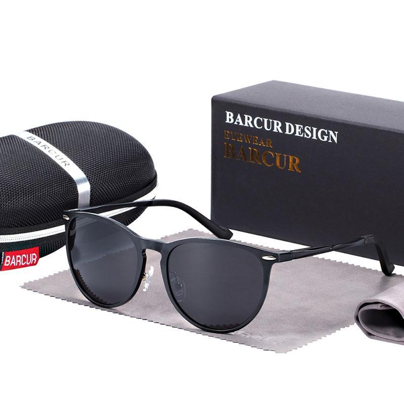 Unisex Vintage Round Polarized Sunglasses Aluminum Magnesium