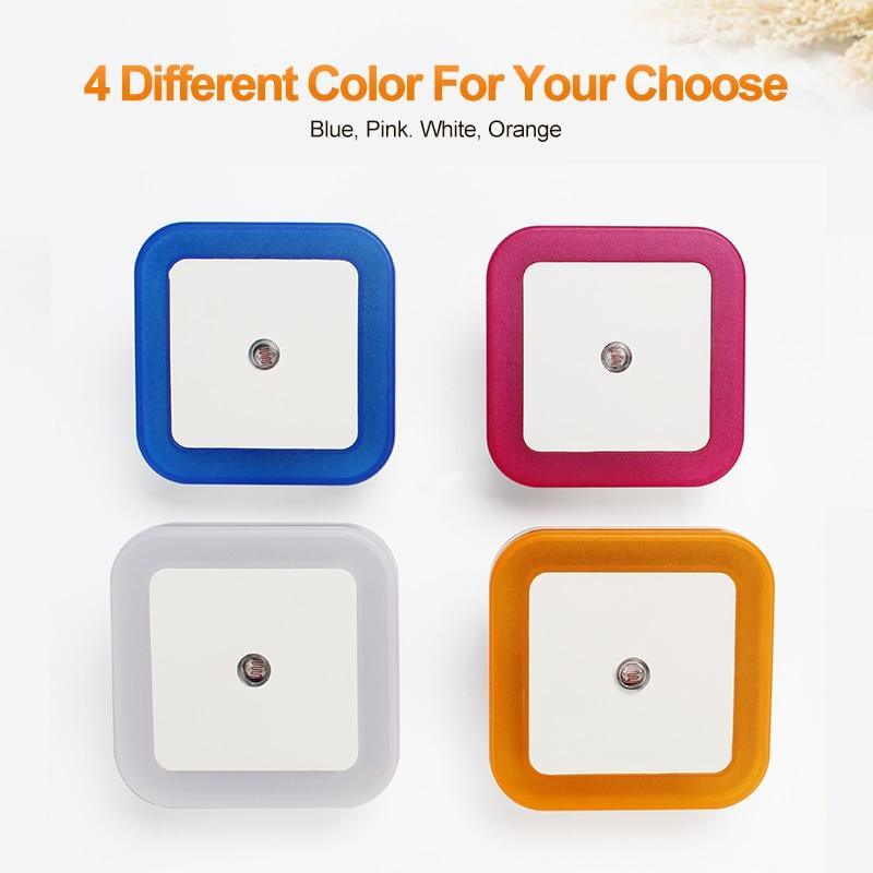 Minimalist LED Mini Night Light with Smart Sensor - White & Amber