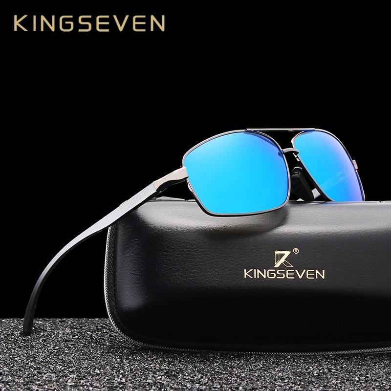 Luxury business-style metal frame men's sunglasses