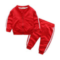Cotton Baby Tracksuit Set - Hooded Zipper Jacket & Pants Outfit