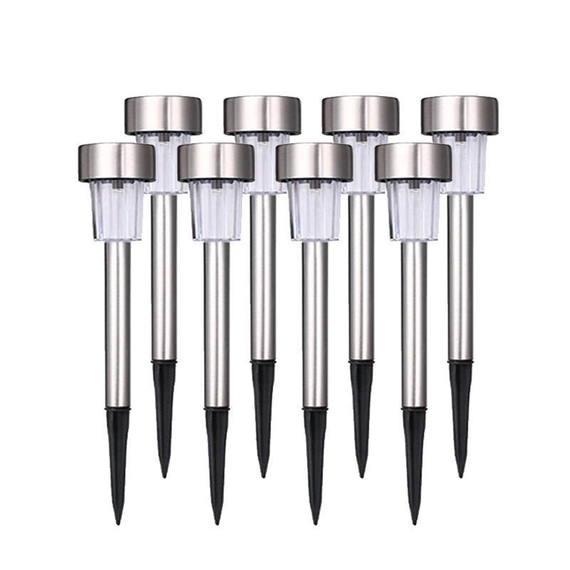 Premium Solar LED Garden Pathway Lights - Modern Stainless Steel