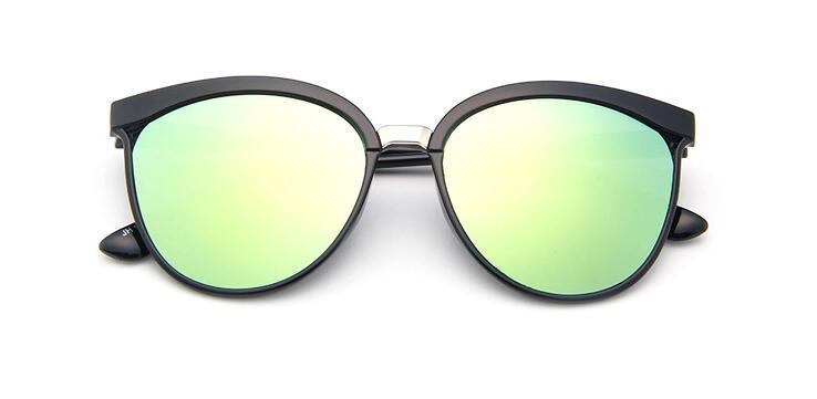 Girls Retro Oversized Cat Eye Sunglasses with UV Protection