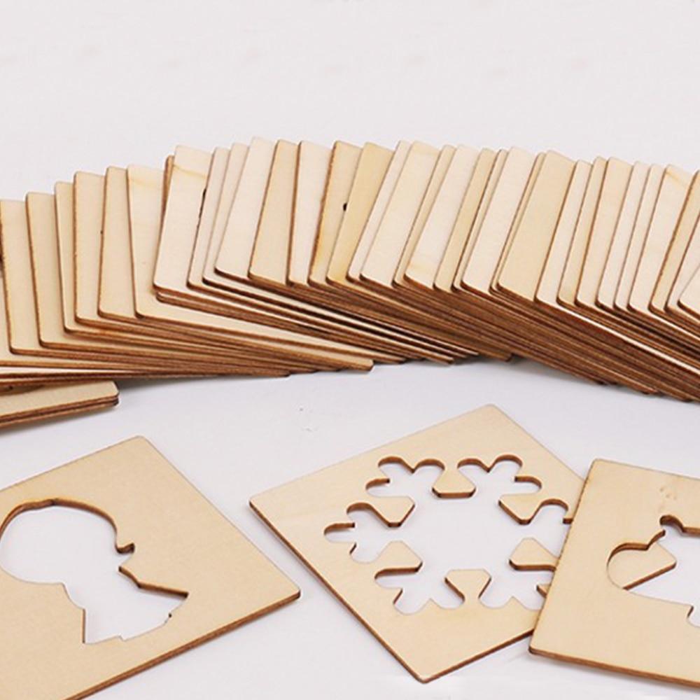 100pc Wooden Drawing Stencil Set for Creative Kids Art Projects