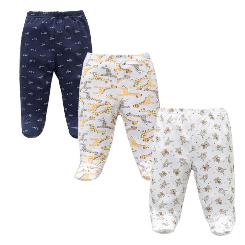 3-Pack Baby Cotton Pants: Unisex Newborn & Toddler Joggers