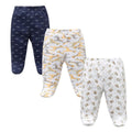 3-Pack Baby Cotton Pants: Unisex Newborn & Toddler Joggers
