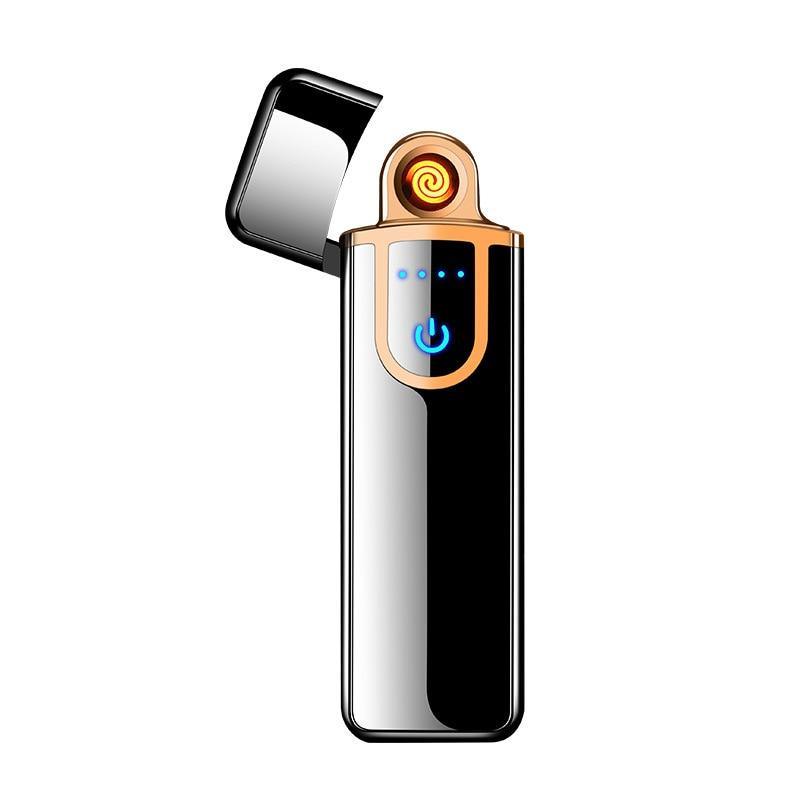 Luxury USB Rechargeable Electronic Lighter with Dragon Gravure