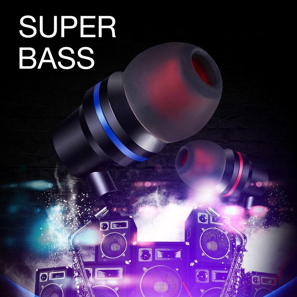 Wired In-Ear Headphones with Microphone and Extra Bass
