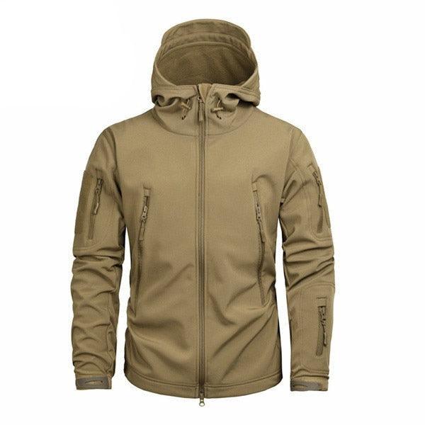 Men's Camouflage Tactical Hooded Windbreaker Waterproof Jacket