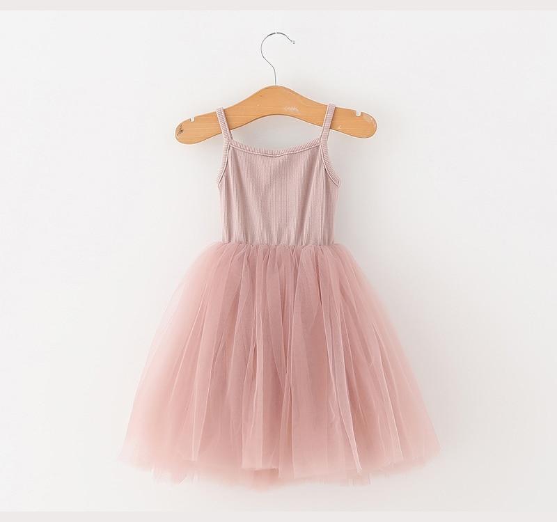 Baby Girl Ballet Tulle Dress - Romantic Sleeveless A-Line Gown