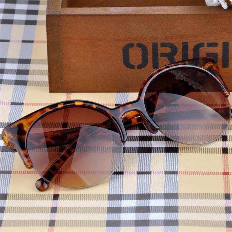 Luxury Retro Cat Eye Round Sunglasses with UV400 Protection