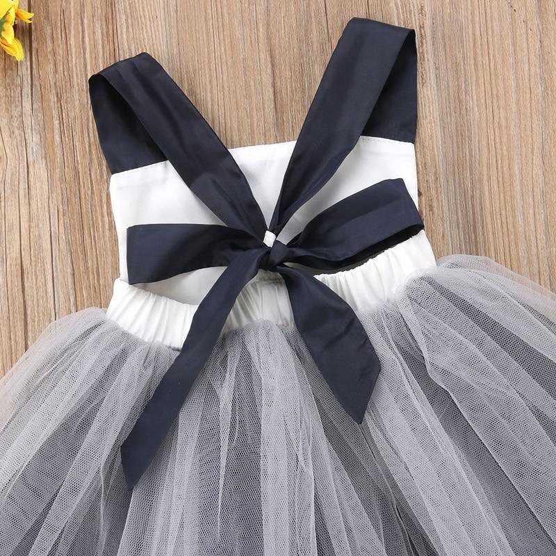 Baby Girl Halloween Striped Tulle Romper Dress Costume