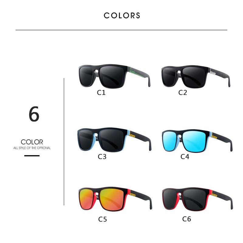 Vintage Rectangle Polarized Sunglasses for Men UV400 Driving Shades