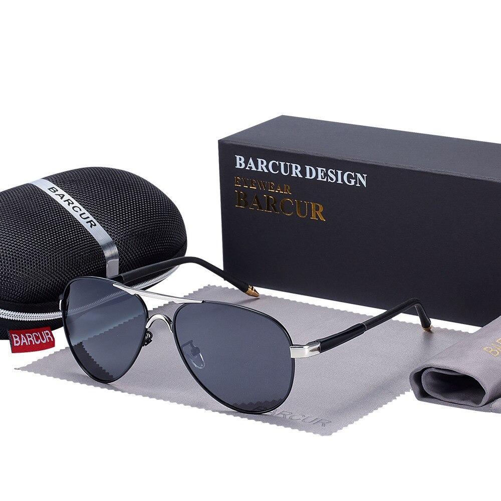 Luxury Polarized Aviator Sunglasses with UV400 Metal Frame