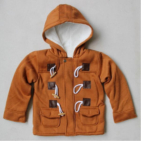 Classic Infant Boys Hooded Toggle and Zipper Autumn Jacket