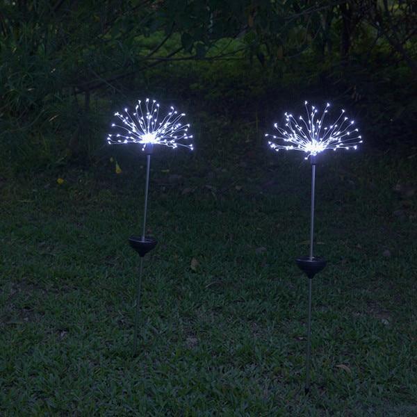 Festive LED Solar Firework Lights – Multicolor Garden Decor