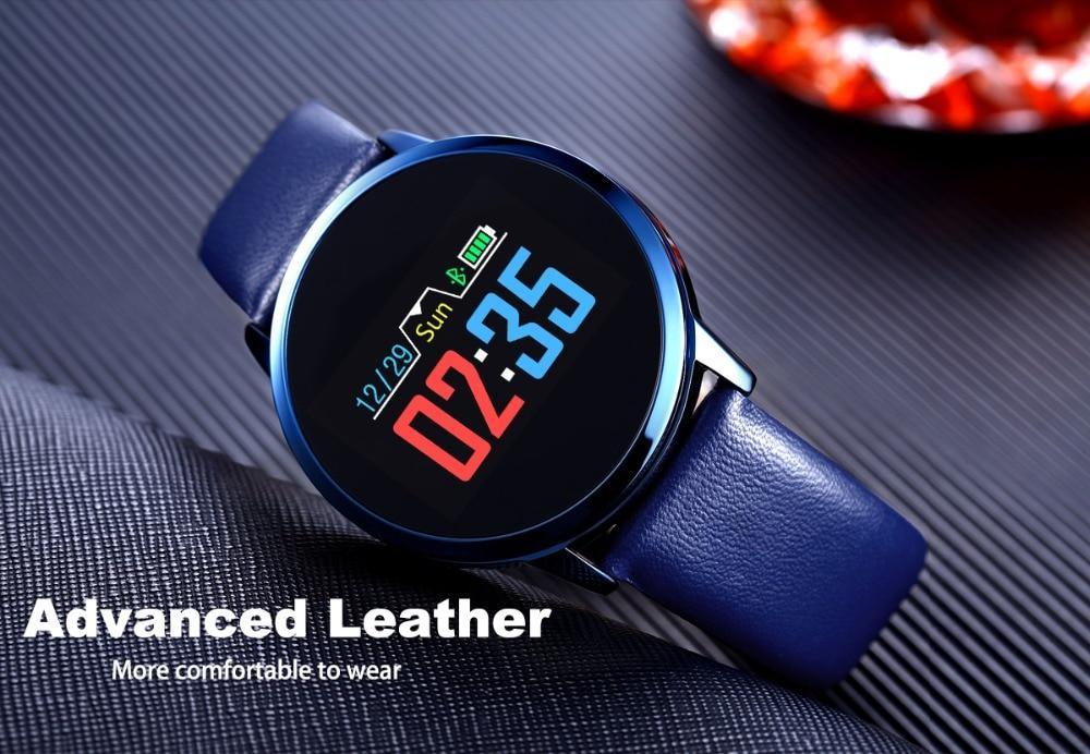 Q8 LED Bluetooth Fitness Smartwatch with Stainless Steel Band
